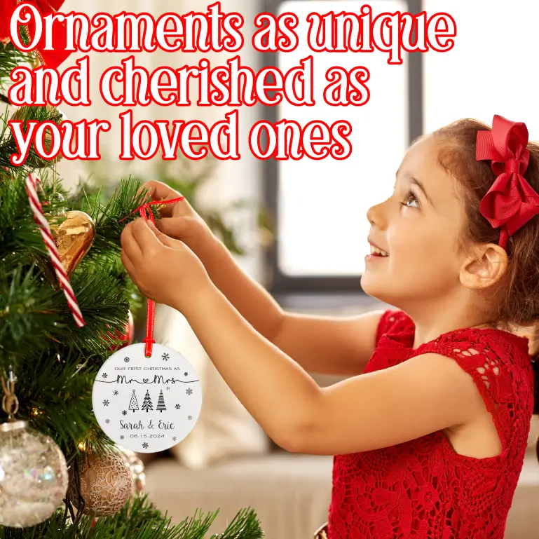 Mr & Mrs | Ceramic Tree Ornament